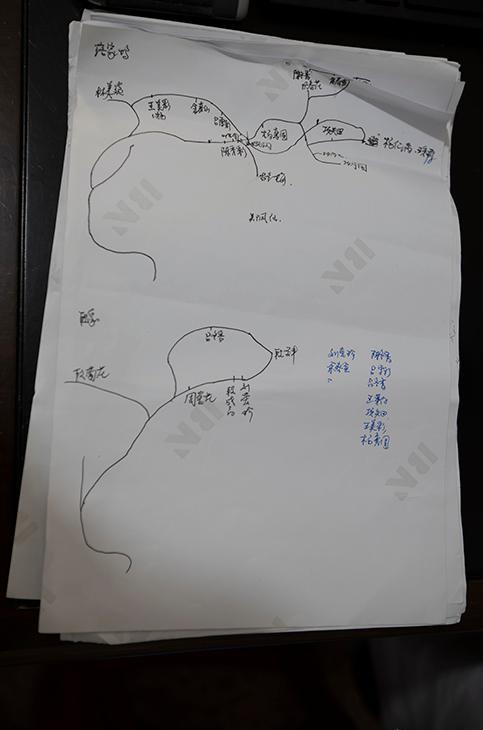 钱鋆林的手绘问诊地图