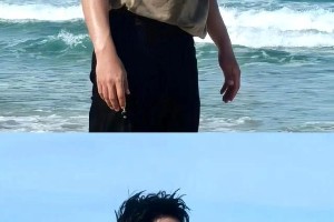 于适海边打沙滩排球，紧实肌肉引网友热议